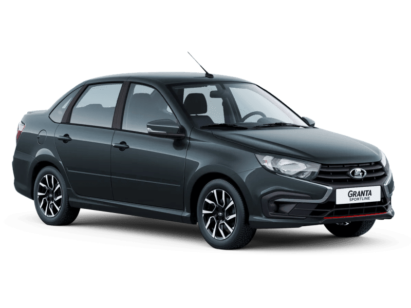 Купить Lada Granta Sportline в России - СЕРЕБРИСТО-ТЕМНО-СЕРЫЙ "БОРНЕО" (633) - МЕТАЛЛИК