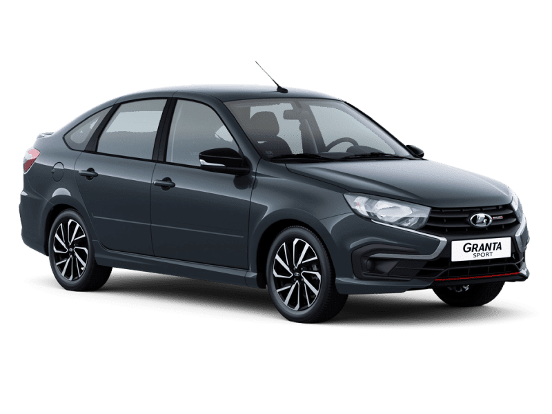 Купить Lada Granta Sport Лифтбек в России - СЕРЕБРИСТО-ТЕМНО-СЕРЫЙ "БОРНЕО" (633) - МЕТАЛЛИК