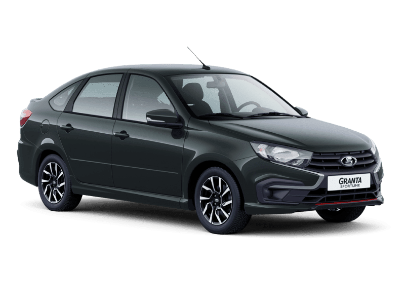 Купить Lada Granta Sportline Лифтбек в России - СЕРЕБРИСТО-ТЕМНО-СЕРЫЙ "БОРНЕО" (633) - МЕТАЛЛИК