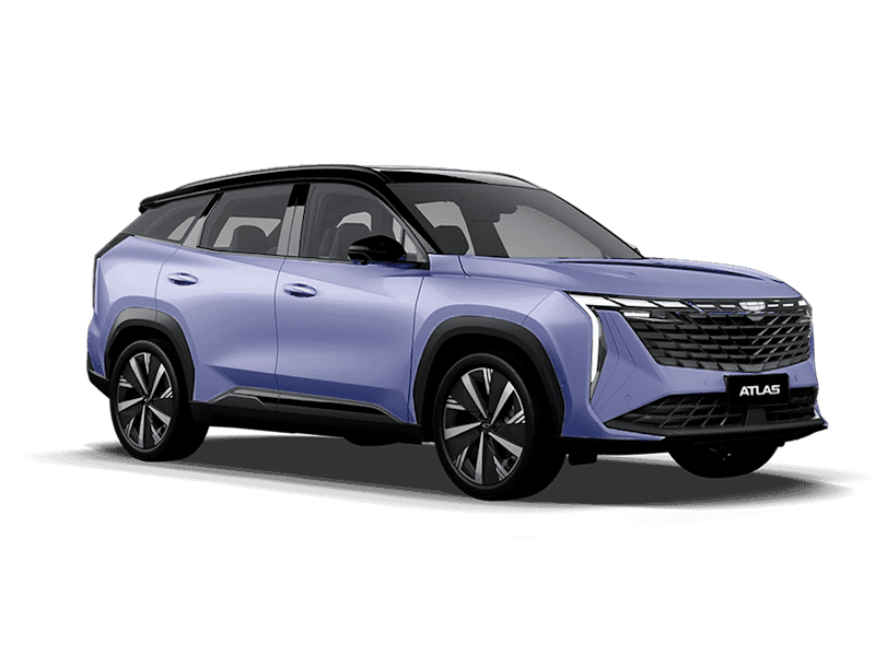 Купить Geely Atlas Новый в России - Starry Blue / Серо-голубой металлик