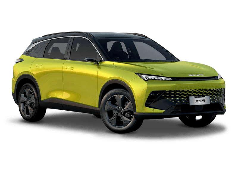 Купить BAIC X55 в России - Жёлтый металлик с чёрной крышей